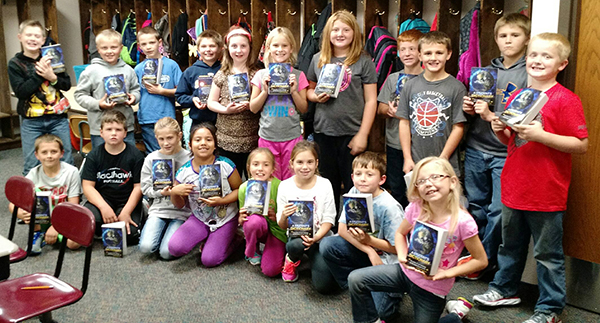 The American Legion Auxiliary recently presented each student in the Woonsocket Elementary 3rd grade with their own student dictionary.
